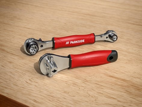 Chiave a bussola multifunzione con cricchetto