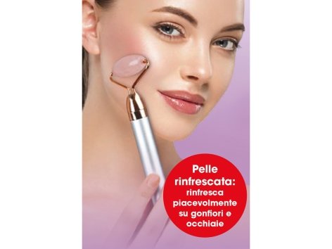 Rullo massaggiante per viso in quarzo