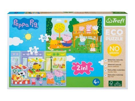 Puzzle 2 in 1 "Avengers, Peppa Pig, Sam il Pompiere, Paw Patrol"