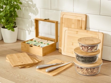 Taglieri da cucina o contenitore per tè in bambù