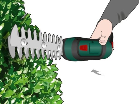 Cesoia ricaricabile per erba e cespugli