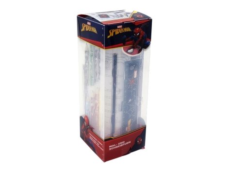 Astuccio con accessori e disegni da colorare "Frozen, Minions, Spiderman, Jurassic World"