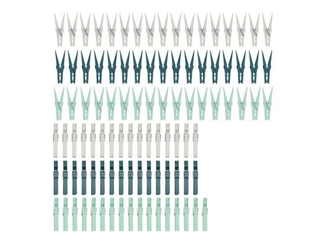 Set mollette per bucato, filo per stendere o cestino telescopico con mollette