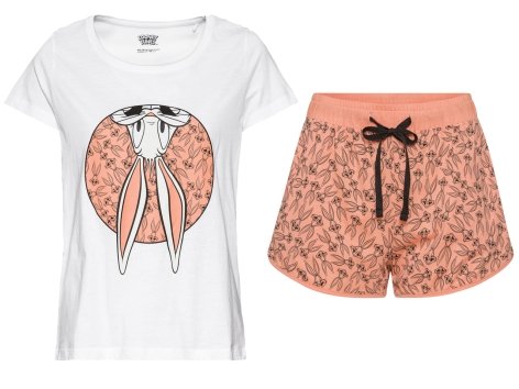 Pigiama corto da donna "Peanuts, Pantera Rosa, Looney Tunes"