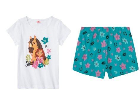 Pigiama corto da bambina "Peanuts, Spirit, LOL"