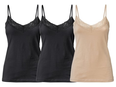 Top con pizzo da donna