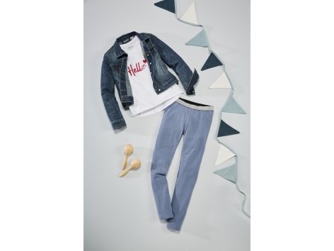 Giubbino in jeans da bambina