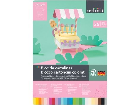 Blocco carta o cartoncini colorati