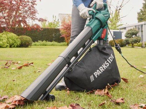 Soffiatore, aspiratore, trituratore per foglie