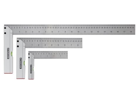 Set squadre, livella o guida di bloccaggio e di taglio