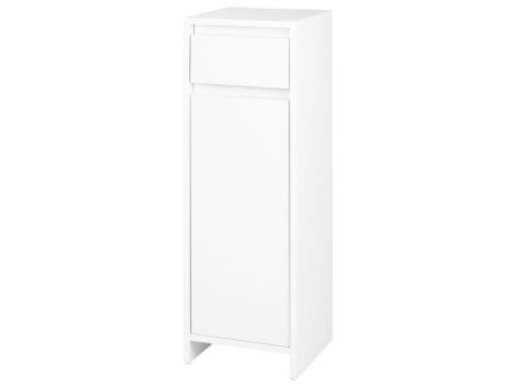 Mobiletto da bagno con cesto portabiancheria