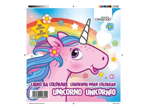 Album da colorare con paillettes e sticker