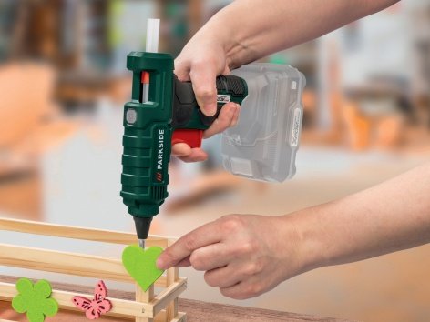 Pistola per colla a caldo ricaricabile