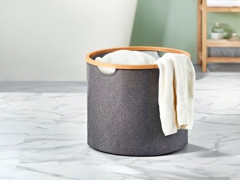 Cesto portabiancheria in bambù