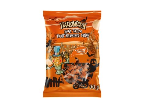 Caramelle gommose al gusto di frutta con tatuaggi