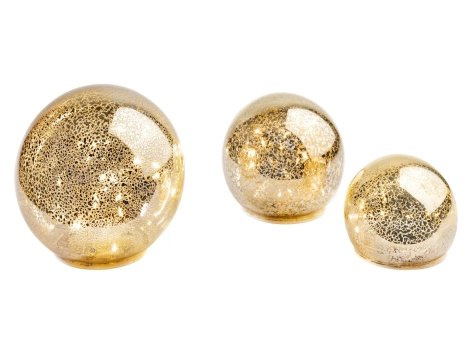 Lumini o sfere decorative a LED, 3 pezzi