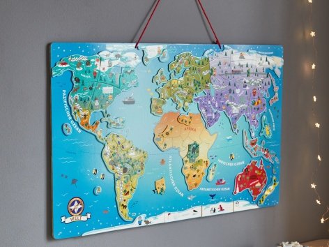 Carta magnetica dell'Europa o del mondo