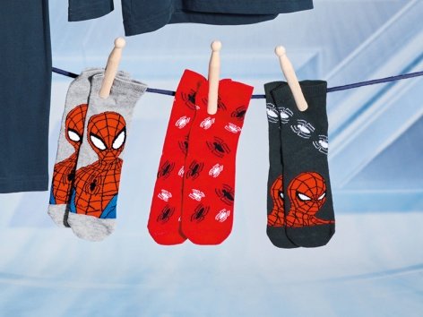 Calzini da bambino "The Avengers, Spiderman, Star Wars"