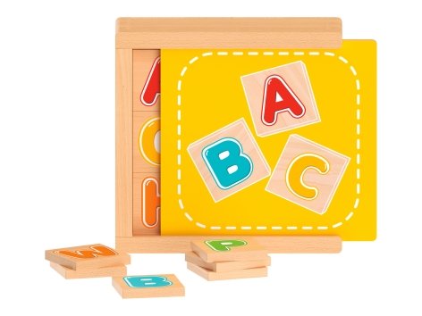 Gioco didattico in legno "Memo, calcolo, lettere, orologio o tangram"