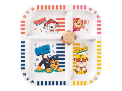 Piatto per bambini con dado "Paw Patrol, Peppa Pig”