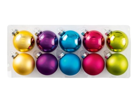 Palline natalizie in vetro