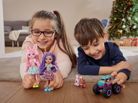 Bambola "Enchantimals" o Monster Truck "Hot Wheels"