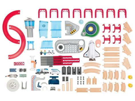 Pista in legno "Stazione spaziale"