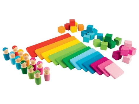 Gioco Montessori "Regoli, figure o puzzle"