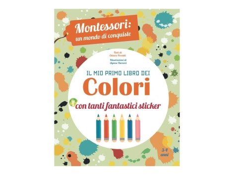 Libro con adesivi per bambini Montessori