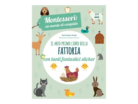 Libro con adesivi per bambini Montessori