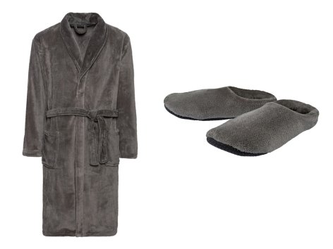 Set accappatoio con pantofole