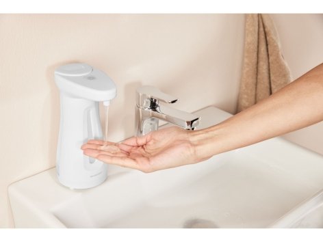 Dispenser di sapone o disinfettante con sensore