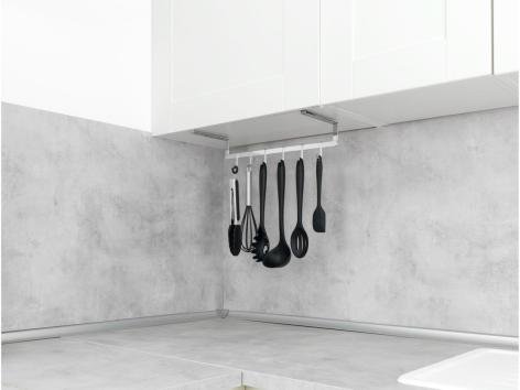 Barra sottopensile con ganci