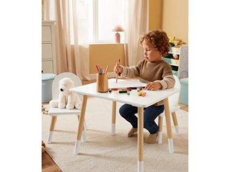 Tavolo con 2 sedie per bambini