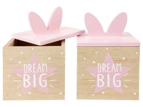 Set cornici portafoto, lavagnetta o scatola decorativa in legno