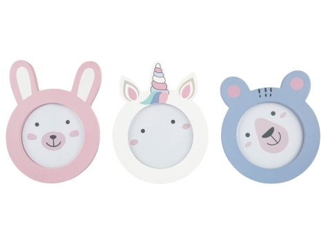 Set cornici portafoto, lavagnetta o scatola decorativa in legno