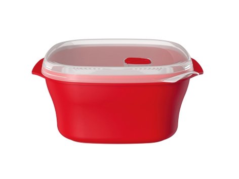 Cuociriso, vaporiera o piatto-menù per forno a microonde