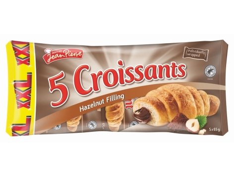 Croissant con crema alla nocciola