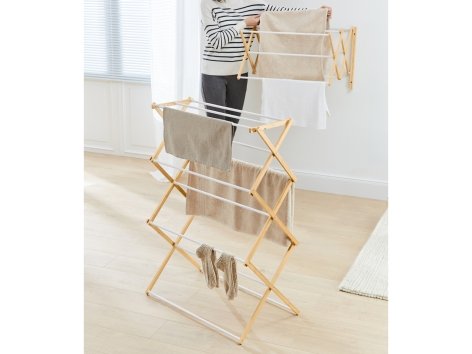 Stendibiancheria in bambù