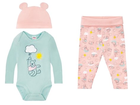 Coordinato per neonata "Winnie the Pooh, Bambi, La carica dei 101"