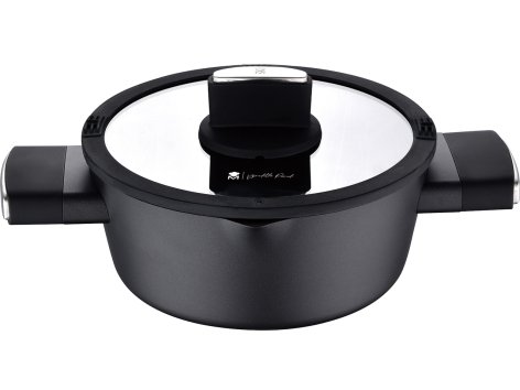 Casseruola con coperchio in vetro