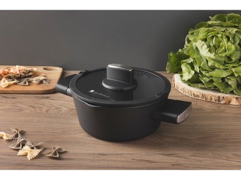 Casseruola con coperchio in vetro