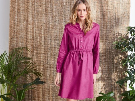 Vestito in canapa da donna