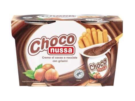 Grissini sticks con crema al cacao e nocciole