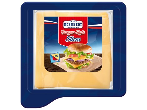 Formaggio a fette per hamburger