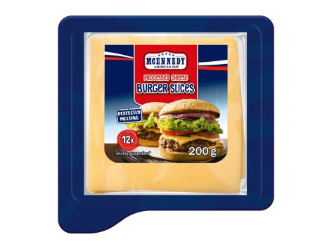 Formaggio a fette per hamburger