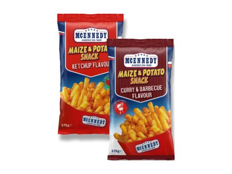 Snack di mais e patate