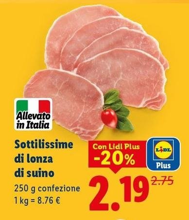 Sottilissime Di Lonza Di Suino
