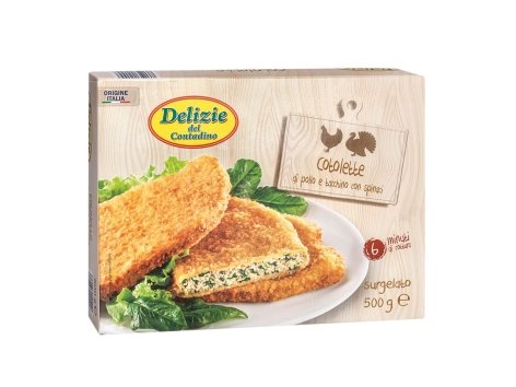Cotoletta Pollo & Tacchino con spinaci