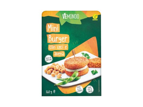 Mini burger con ceci e avena